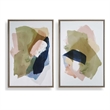 Uttermost Abstract Afternoon Framed Canvases in Multi-Color (Set of 2)