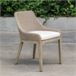 Uttermost Paloma Outdoor Wicker Dining Chair in Gray