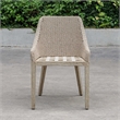 Uttermost Paloma Outdoor Wicker Dining Chair in Gray