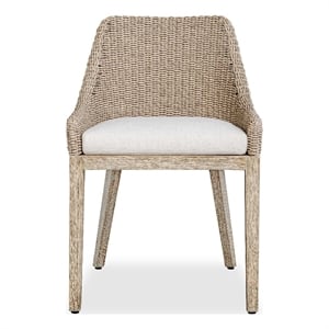 Uttermost Paloma Outdoor Wicker Dining Chair in Gray