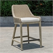 Uttermost Paloma Outdoor Wicker Counter Stool in Gray