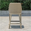 Uttermost Paloma Outdoor Wicker Counter Stool in Gray