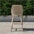 Uttermost Paloma Outdoor Wicker Bar Stool in Gray