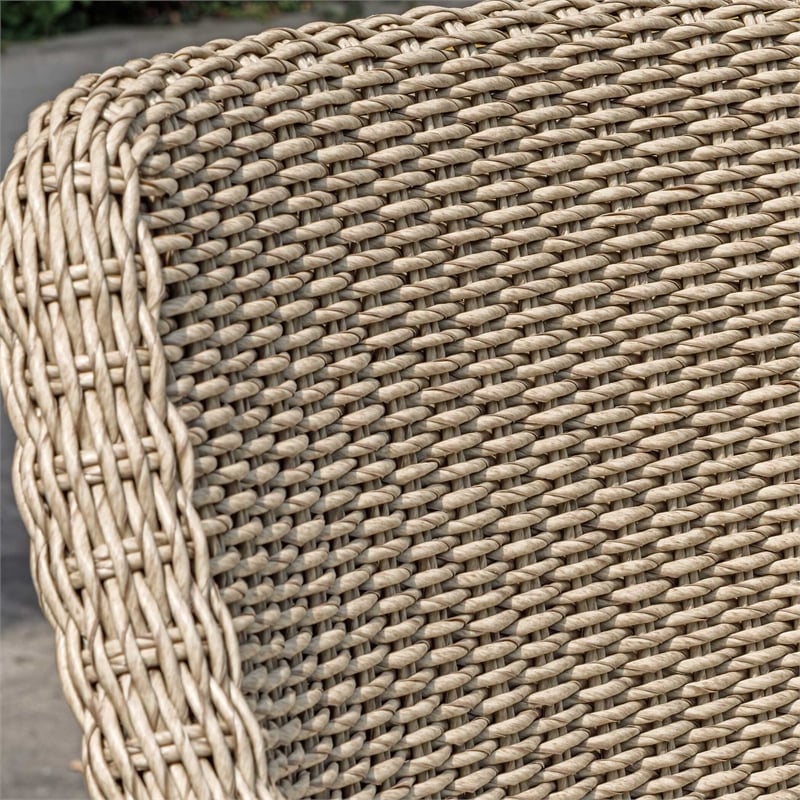 Uttermost Paloma Outdoor Wicker Bar Stool in Gray