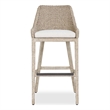 Uttermost Paloma Outdoor Wicker Bar Stool in Gray