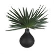 Uttermost Axis Palm Accent & Vase in Black