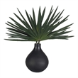 Uttermost Axis Palm Accent & Vase in Black