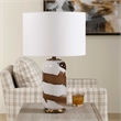 Uttermost Ararat Swirl Table Lamp in Brown