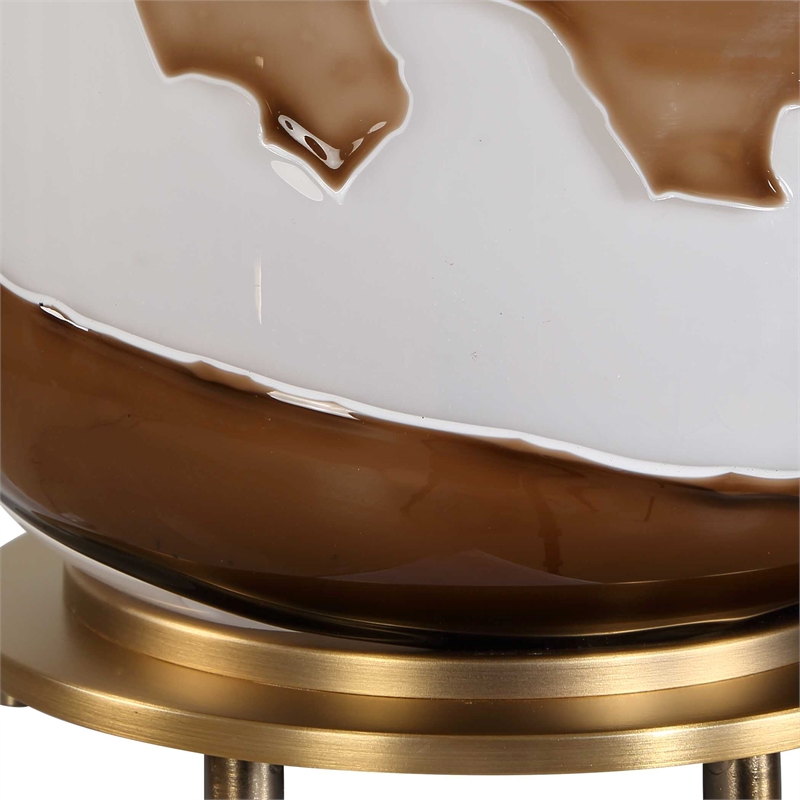 Uttermost Ararat Swirl Table Lamp in Brown