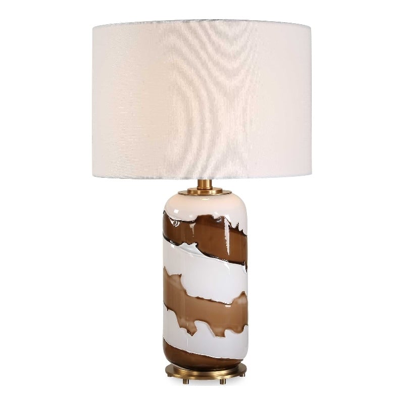 Uttermost Ararat Swirl Table Lamp in Brown