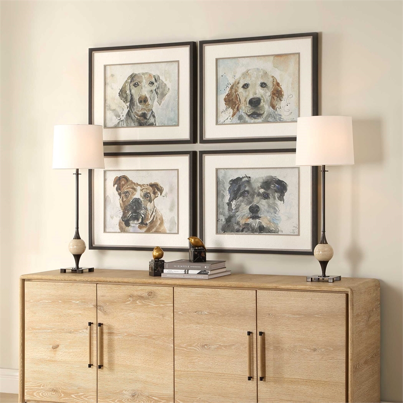 Uttermost Dog Days Framed Prints in Multi-Color (Set of 4)