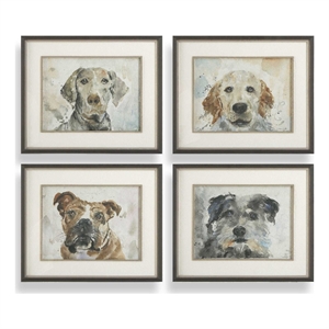 Uttermost Dog Days Framed Prints in Multi-Color (Set of 4)
