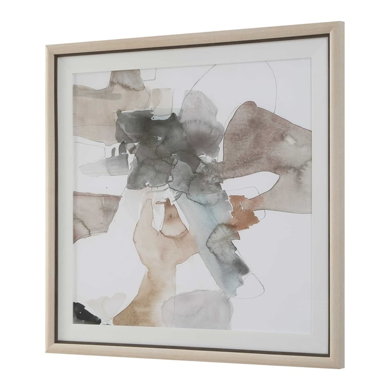 Uttermost Cohesion Framed Abstract Print in Multi-Color