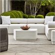 Uttermost Saltwater Concrete Coffee Table in White