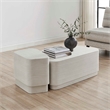 Uttermost Saltwater Concrete Coffee Table in White