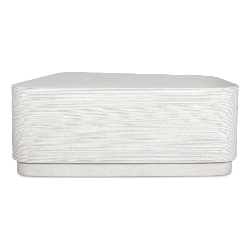 Uttermost Saltwater Concrete Coffee Table in White