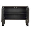 Uttermost Bierk Dark Stain 2 Door Cabinet in Black