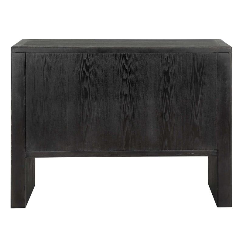 Uttermost Bierk Dark Stain 2 Door Cabinet in Black