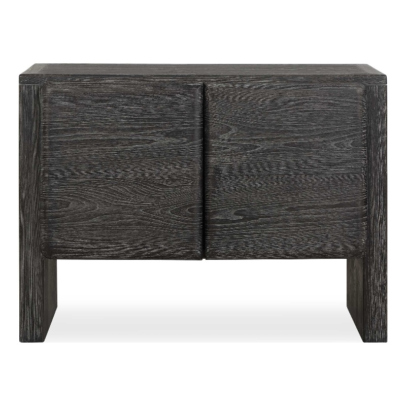 Uttermost Bierk Dark Stain 2 Door Cabinet in Black