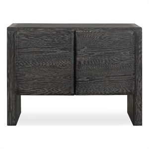 Uttermost Bierk Dark Stain 2 Door Cabinet in Black
