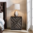 Uttermost Barrett Dark Charcoal Oak Cabinet in Black