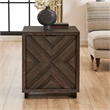 Uttermost Barrett Dark Charcoal Oak Cabinet in Black