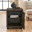Uttermost Barrett Dark Charcoal Oak Cabinet in Black