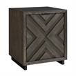 Uttermost Barrett Dark Charcoal Oak Cabinet in Black