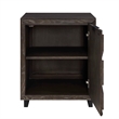 Uttermost Barrett Dark Charcoal Oak Cabinet in Black