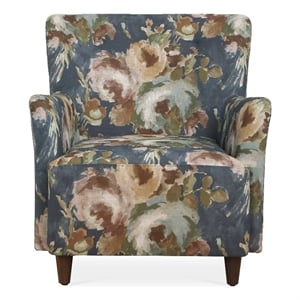 Uttermost Lainey Floral Upholstered Armchair in Blue