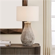 Uttermost Dorothea Textured Table Lamp in Brown