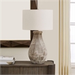 Uttermost Dorothea Textured Table Lamp in Brown