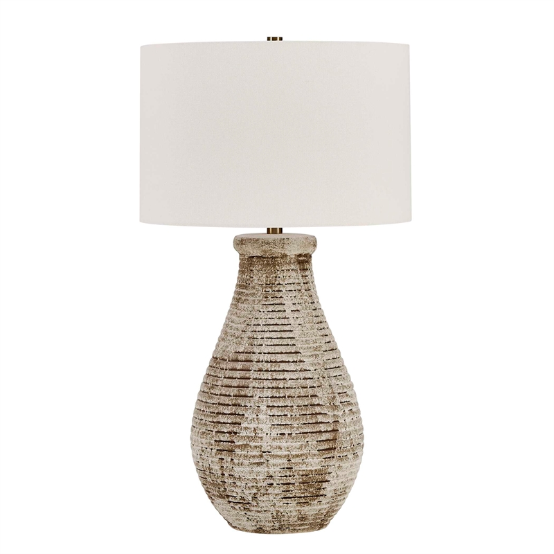 Uttermost Dorothea Textured Table Lamp in Brown