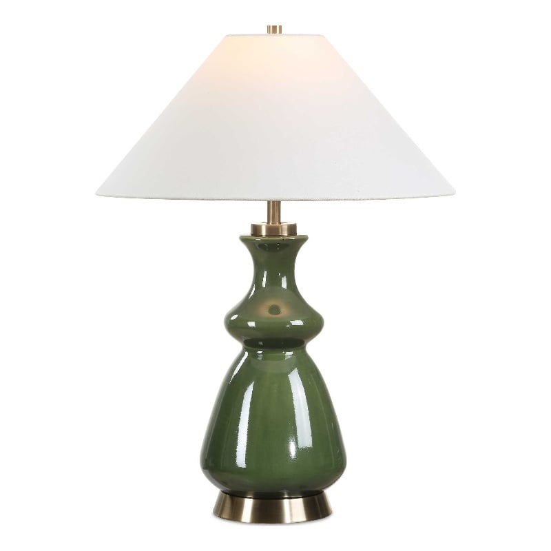Uttermost Green Thumb Table Lamp in Green