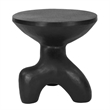 Uttermost Veta Indoor-Outdoor Organic Design Accent Table in Black