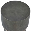 Uttermost Wessex Charcoal Drink Table with Brass Accents