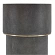 Uttermost Wessex Charcoal Drink Table with Brass Accents