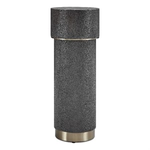 Uttermost Wessex Charcoal Drink Table with Brass Accents