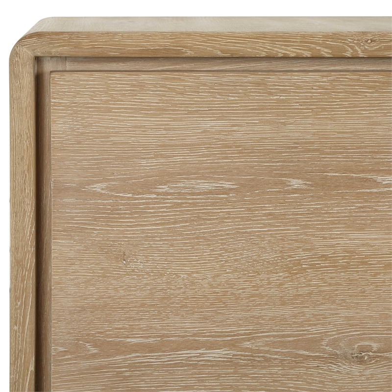 Uttermost Evanston 4 Door Natural Oak Cabinet