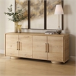 Uttermost Evanston 4 Door Natural Oak Cabinet