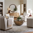 Uttermost Evanston 4 Door Natural Oak Cabinet