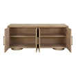 Uttermost Evanston 4 Door Natural Oak Cabinet