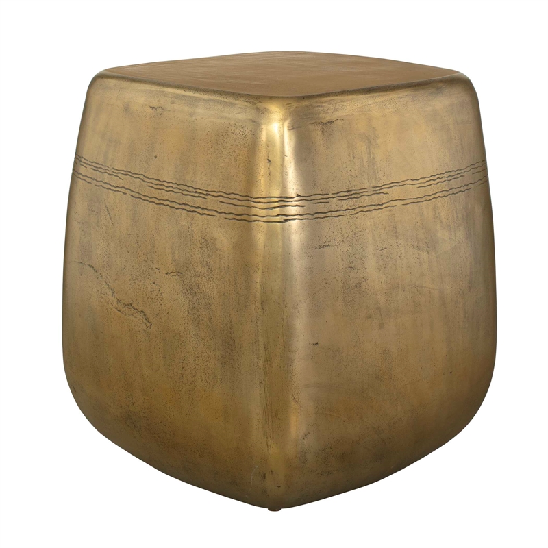 Uttermost Saguaro Indoor-Outdoor Side Table in Brass