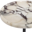 Uttermost Brunson Marble Drink Table in White
