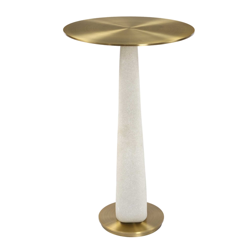 Uttermost Sonia Modern Accent Table in Brass