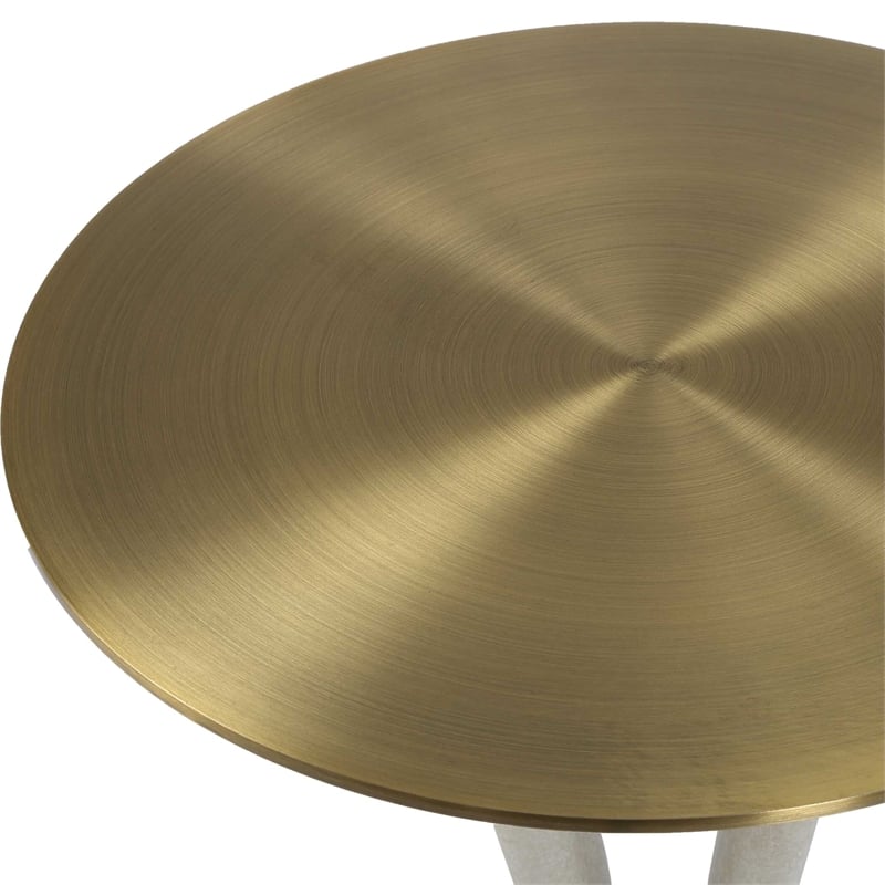 Uttermost Sonia Modern Accent Table in Brass