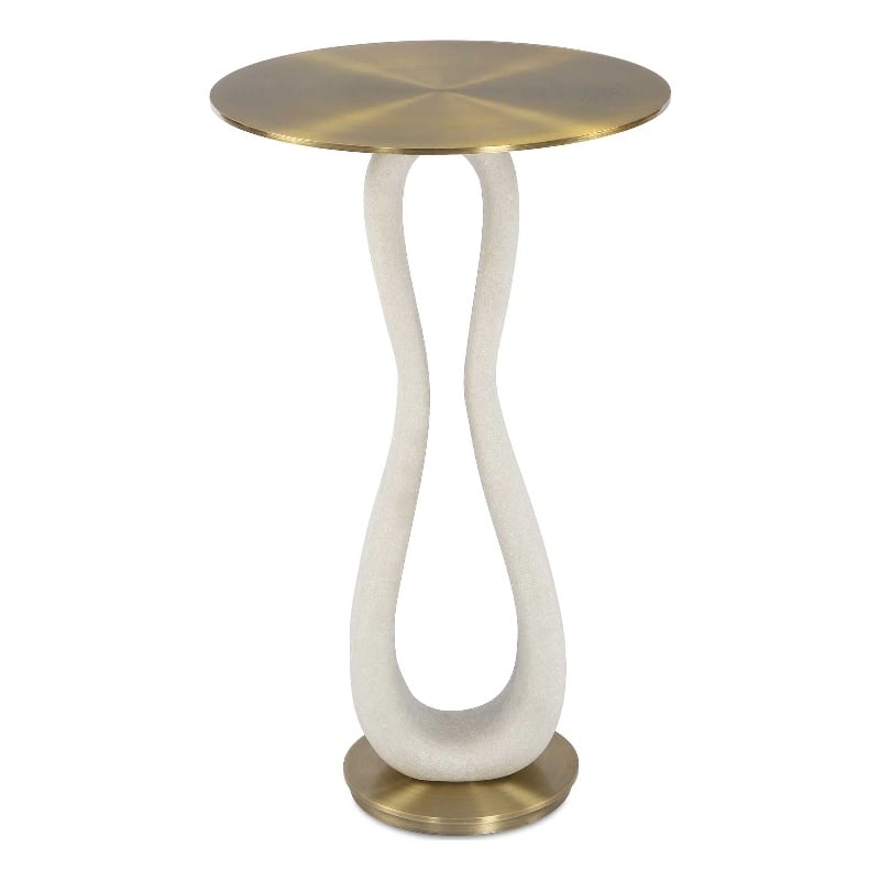 Uttermost Sonia Modern Accent Table in Brass