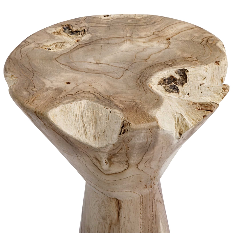 Uttermost Coastwood Indoor-Outdoor Drink Table in Brown