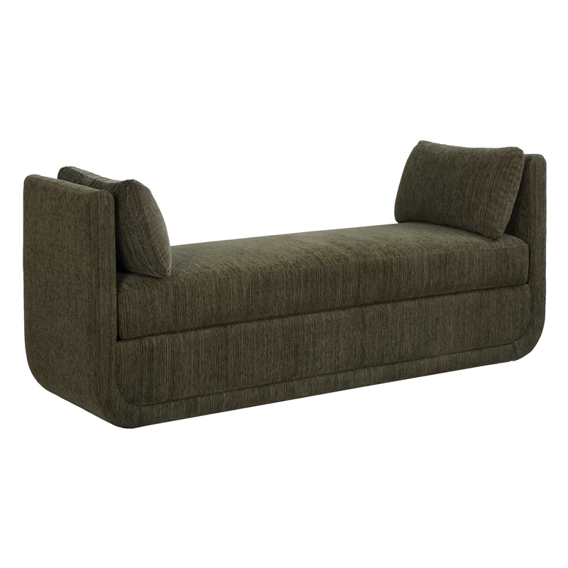 Uttermost Abound Oversized Herb Bench in Green