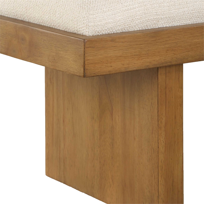 Uttermost Haden Upholstery Bench in White